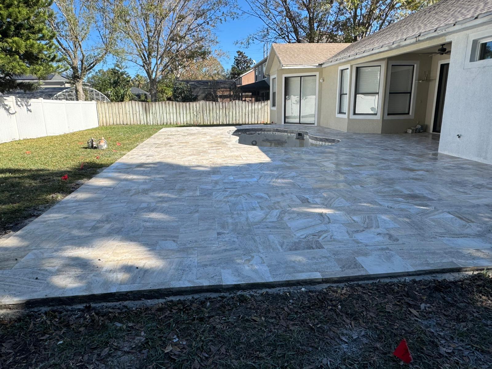 Commercial herringbone brick