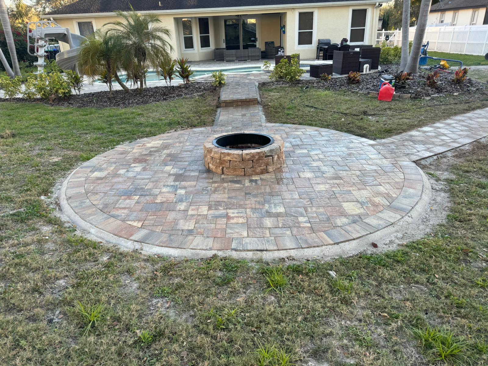 Resort-style pool deck